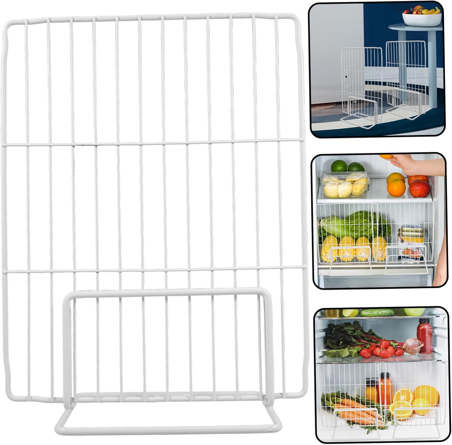 Divider Refrigerator Mesh Shelf Partition Iron Storage Divider for Organizing Freezer Fridge Easy Installation Airflow Design Flexible Use for Item Classification Height