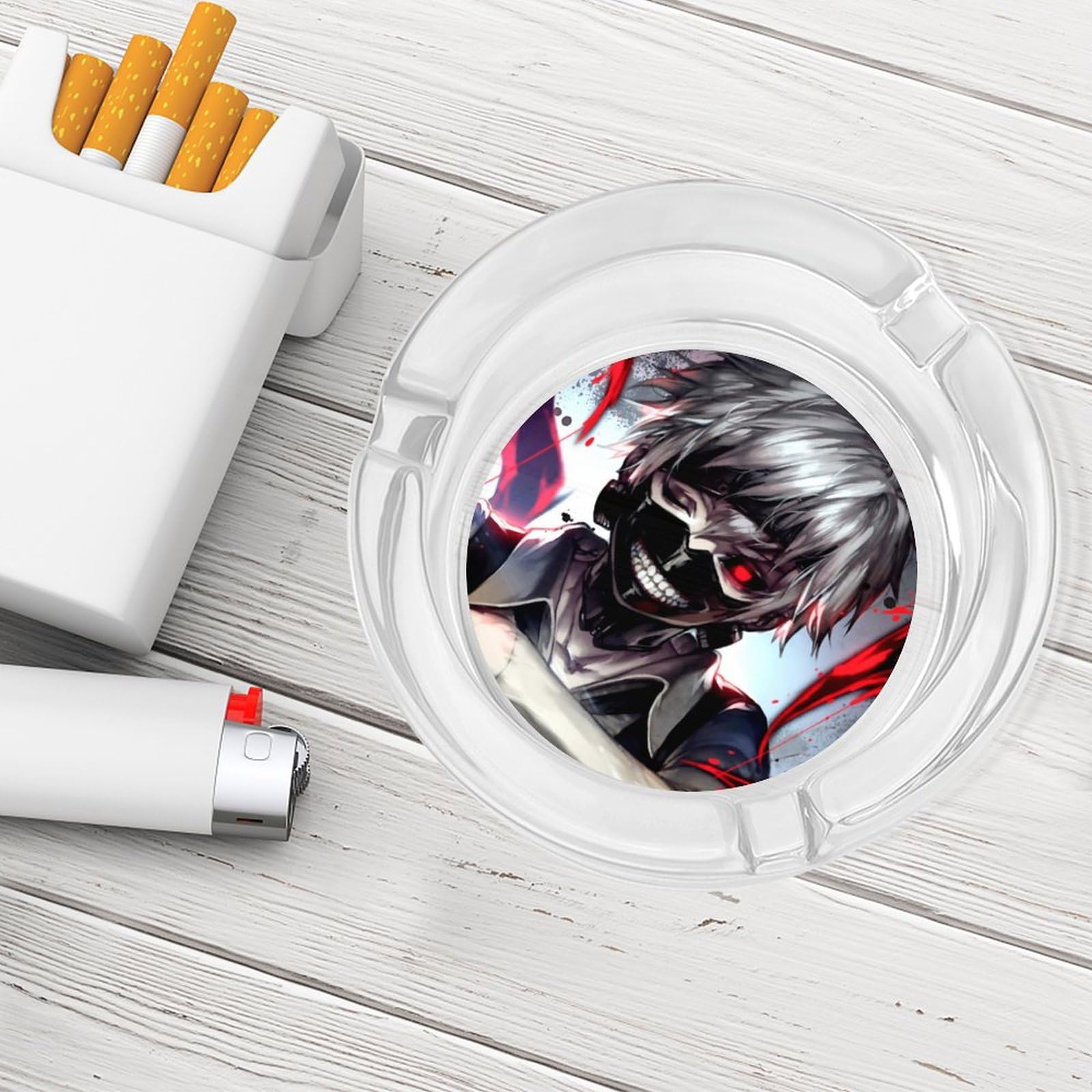 Amazon.co.jp: ガラス灰皿 可愛いアニメ柄 東京喰種トーキョーグール