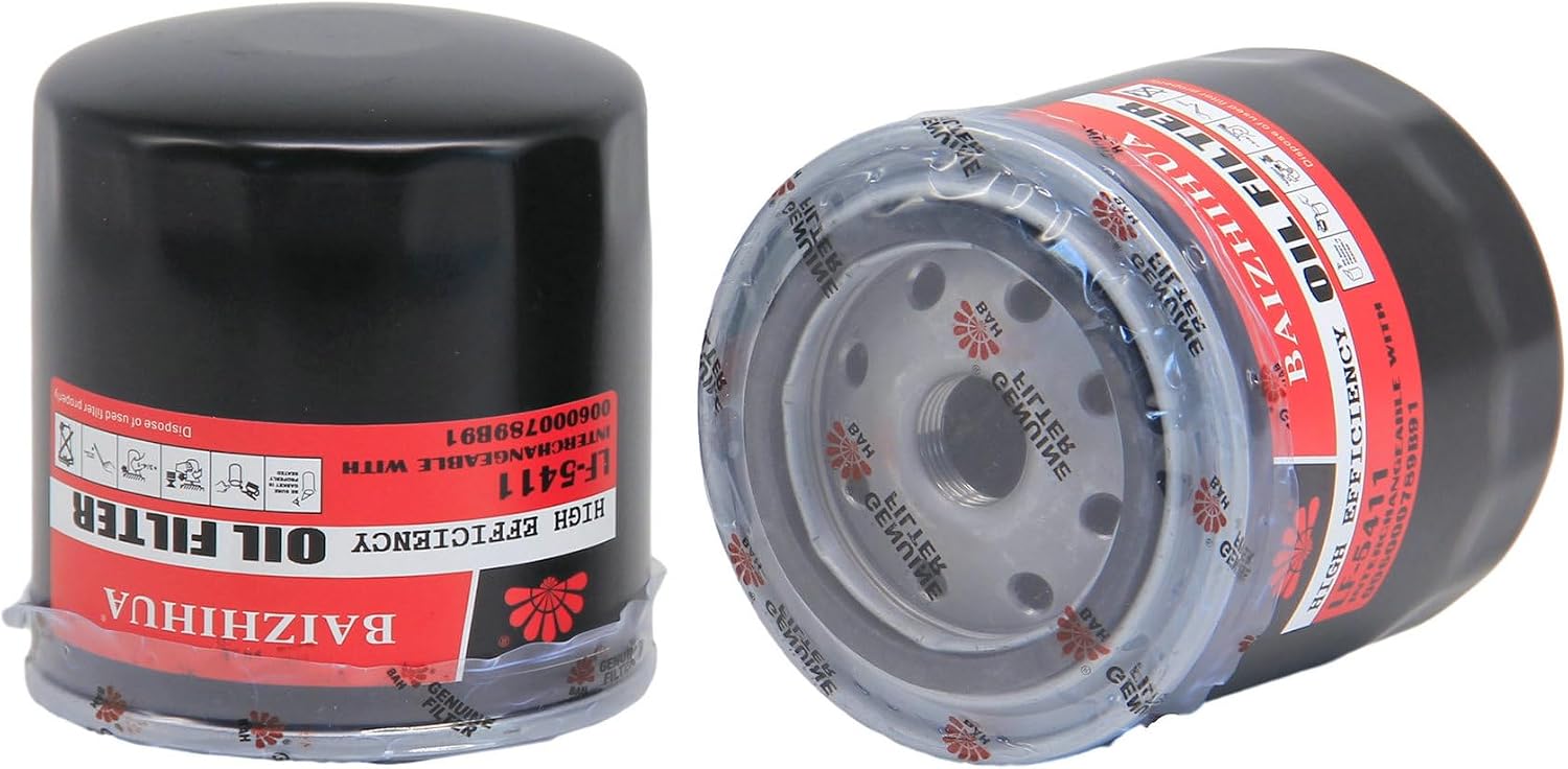2-PACK BAIZHIHUA LF-5411 Premium Oil Filter Replace 006000789B91 Compatible with Mahindra 3535 4035 5035 4535 3540 3550 2540 1533 1538 1638 1635 2538 2638 Tractors