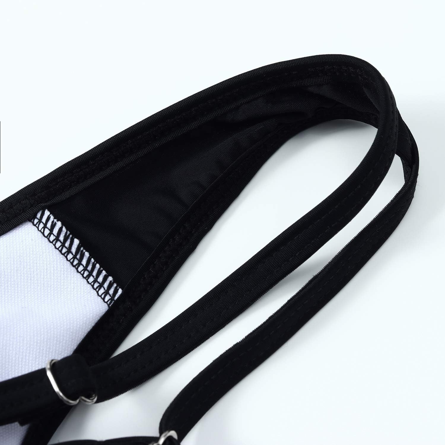 OMKAGI Women's Palm Leaf Strapless High Cut Bikini Set Bathing Suit - Image 6