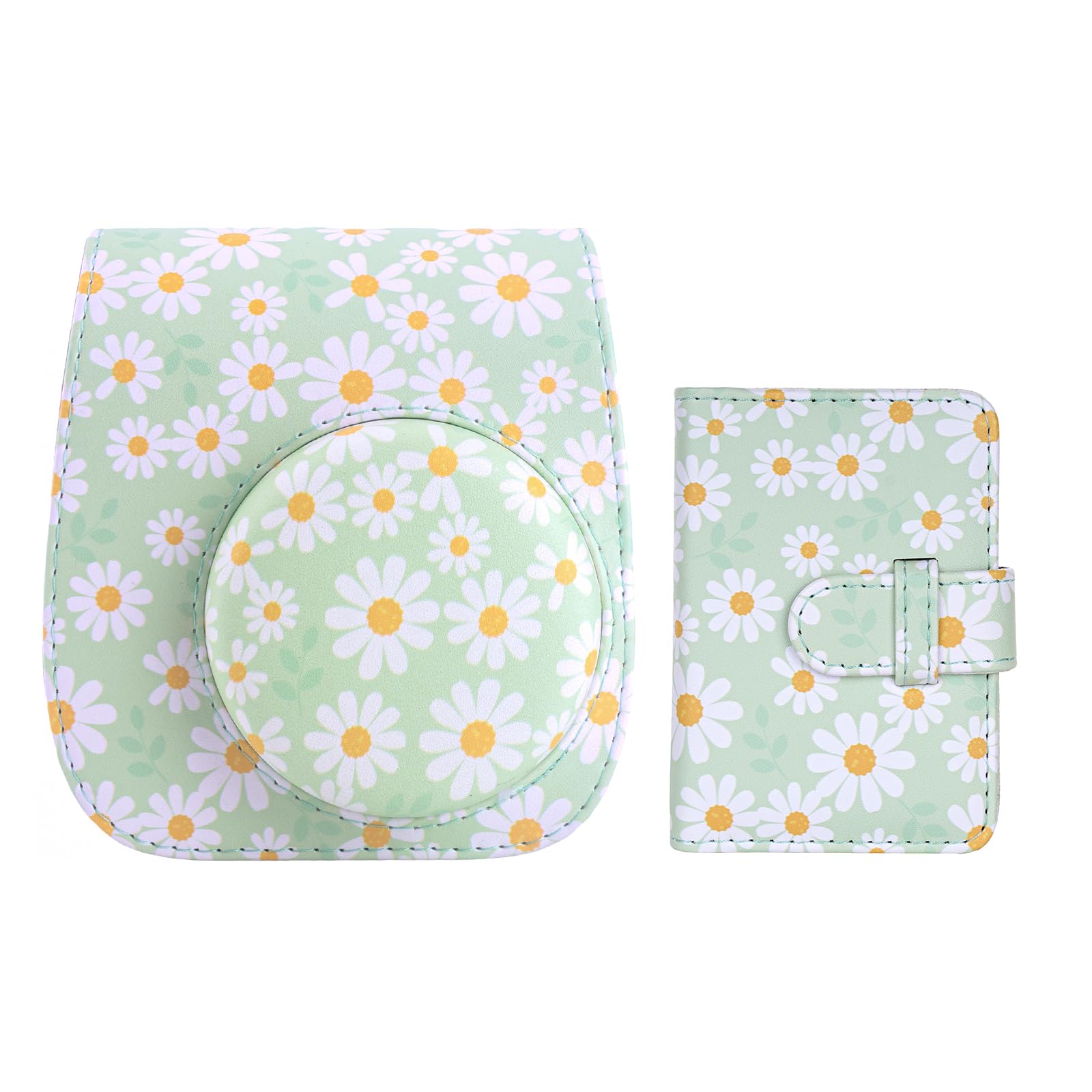 Frankmate Protective Case Compatible with Fujifilm Instax Mini 12 11 9 8 Instant Film Camera with Accessory Pocket and Adjustable Strap