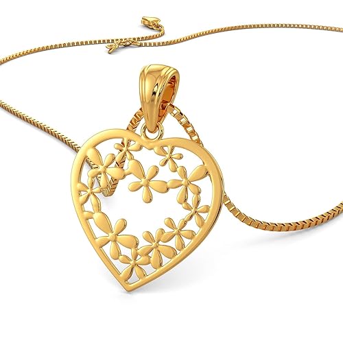 22k (916) Yellow Gold and Pendant for Girls