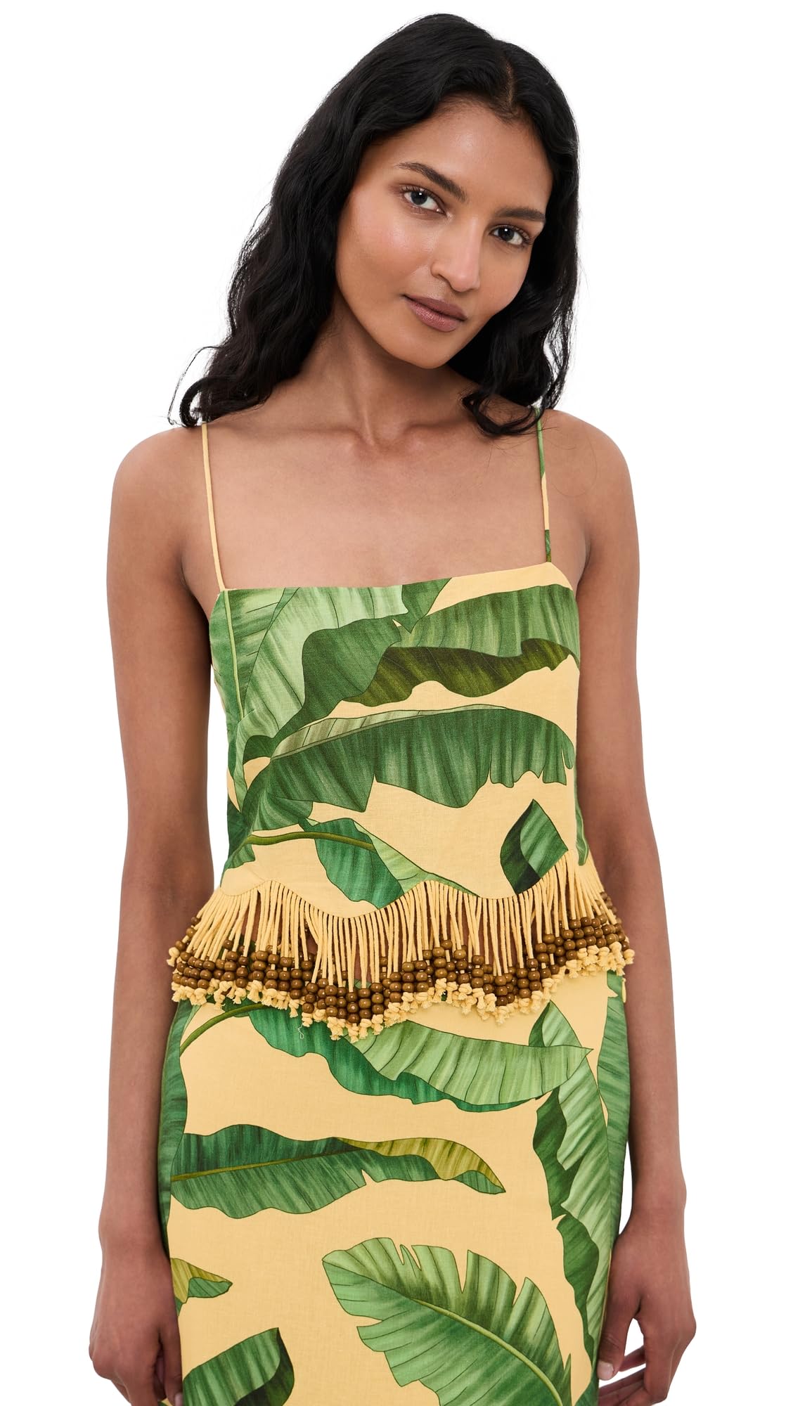 Women's Banana Yellow Fruit Leaves Top