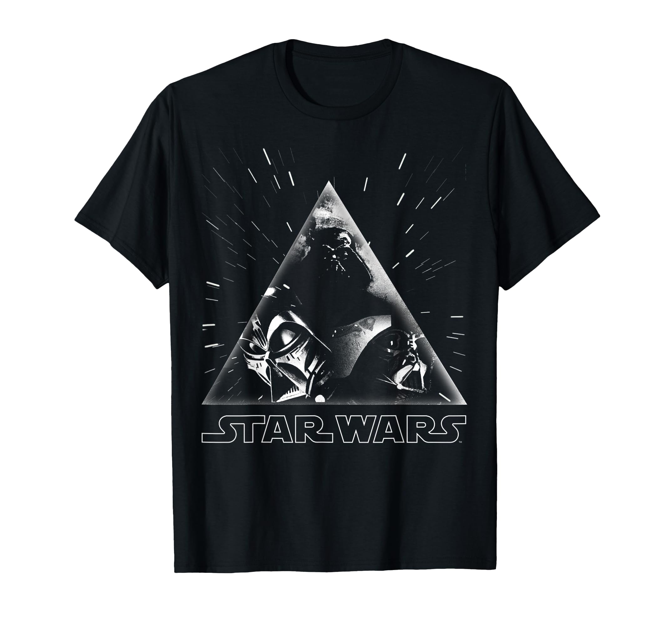 T-shirt Star Wars Darth Vader vintage imprimé graphique géométrique triangle - 3