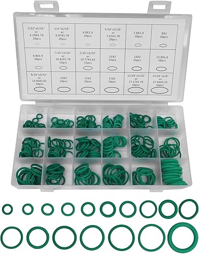 Kit de juntas tóricas de aire acondicionado para automóvil, conjunto surtido de juntas de orings de sellado, 270 piezas, arandela de junta de