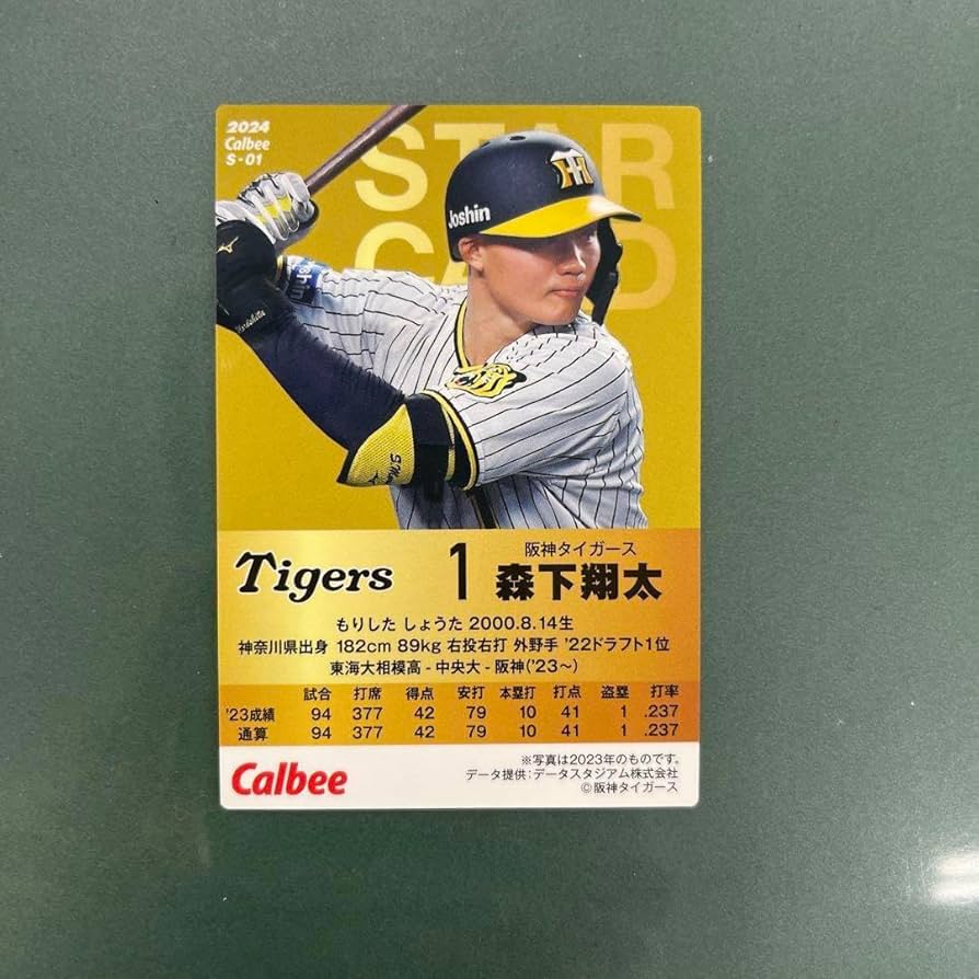 Amazon.co.jp: プロ野球チップス パリ森下翔太サイン入りカード