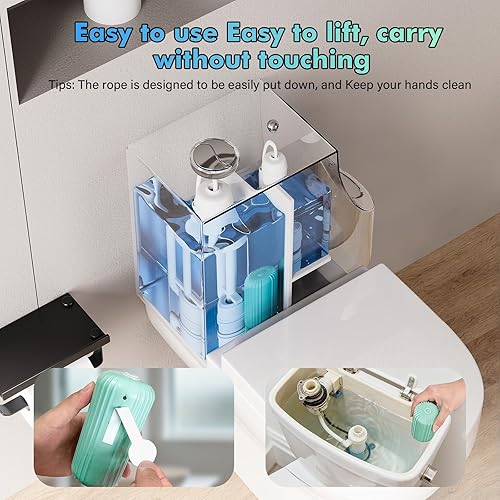 Miniatura 3 de Acina Limpiador de inodoro de 2 piezas para baño limpiadores de inodoros profesionales para inodoro, limpieza de tanque de gota, ecológico, potente