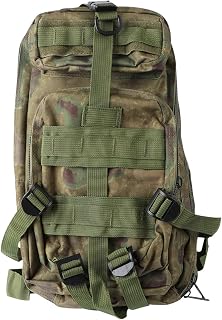 Mochila militar Sporting Goods pequena mochila para caminhadas ao ar livre trekking acampamento Molle mochila masculina combate viagem 20-35L (verde camuflagem)