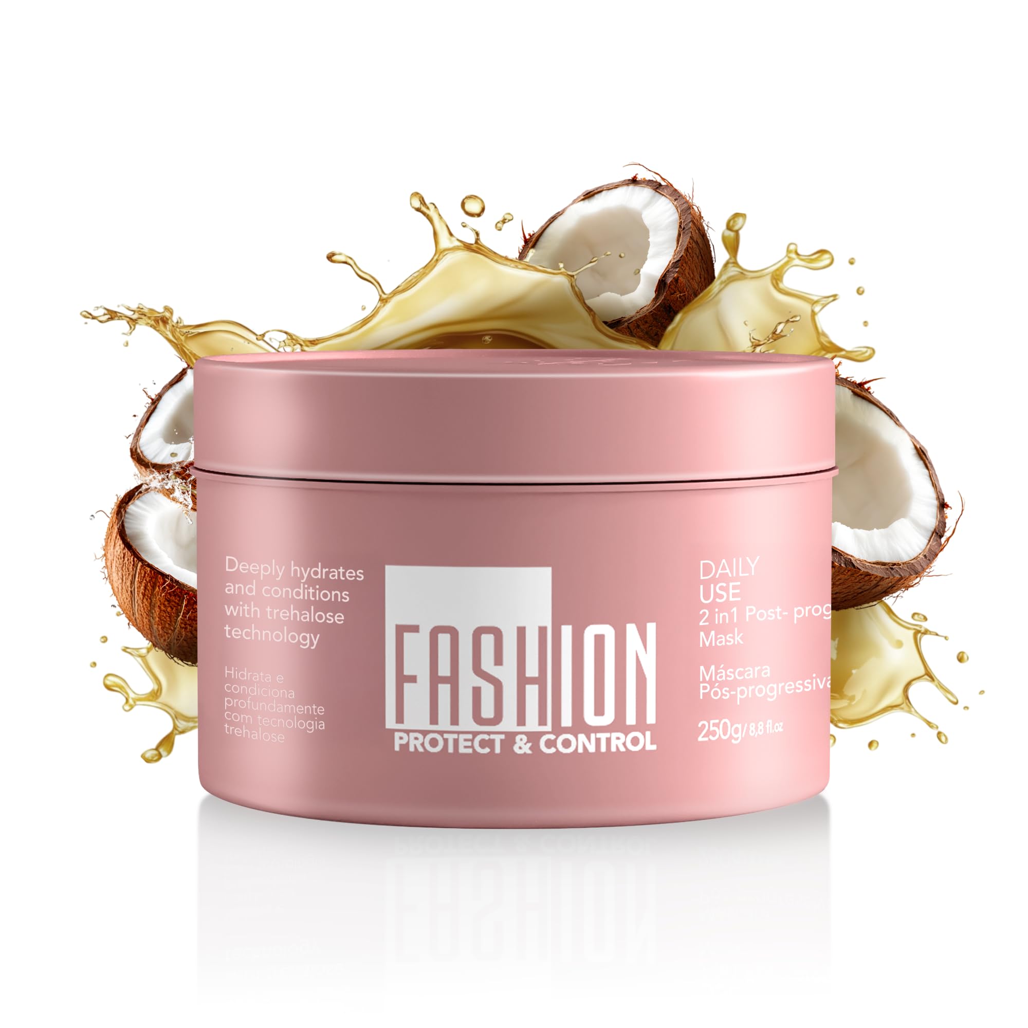 Hair Mask for Damaged Hair, Ideal as Post Keratin Treatment, Tratamiento para Cabello Seco y Maltratado, Hair Mask for Dry Damaged Hair and Growth, Mascarilla para el Cabello, 250g