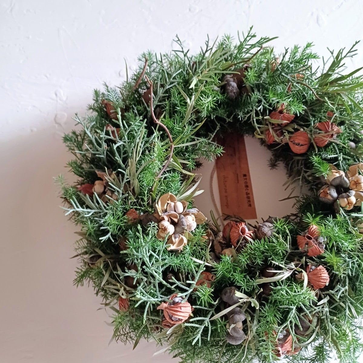 魔女の棲む森 ~木の実と休日~】ドライフラワー リース クリスマス 魔女の棲む森 ~木の実と休日~】ドライフラワー リース クリスマス
