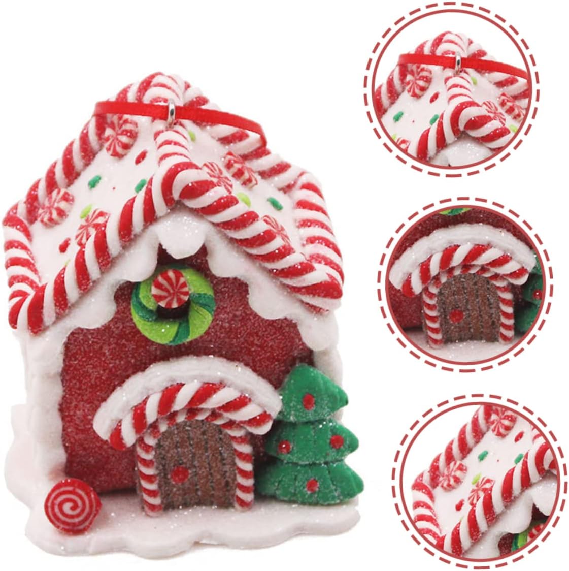 2pcs Ornaments Christmas Tree Hanging Decor Craft Xmas Pendants for Festive Home Decoration for Holiday Celebrations and Parties