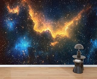 Wall Mural Peel & Stick Computer Rendering Self-Adhesive Wallpaper Removable Wall Decal Wall Sticker Home Decor for Living Room Bedroom 69"x96"