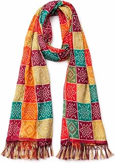 Arrakasta Crafts Welcome Dupatta For Barati Swagat Set Of 2/5/ 8/10 Gota Patti Bandhej Patola Swagat Patka, Fabric Stole G...