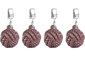 Heavy Duty Tablecloth Weights – Set of 4, Outdoor and Indoor Resin...