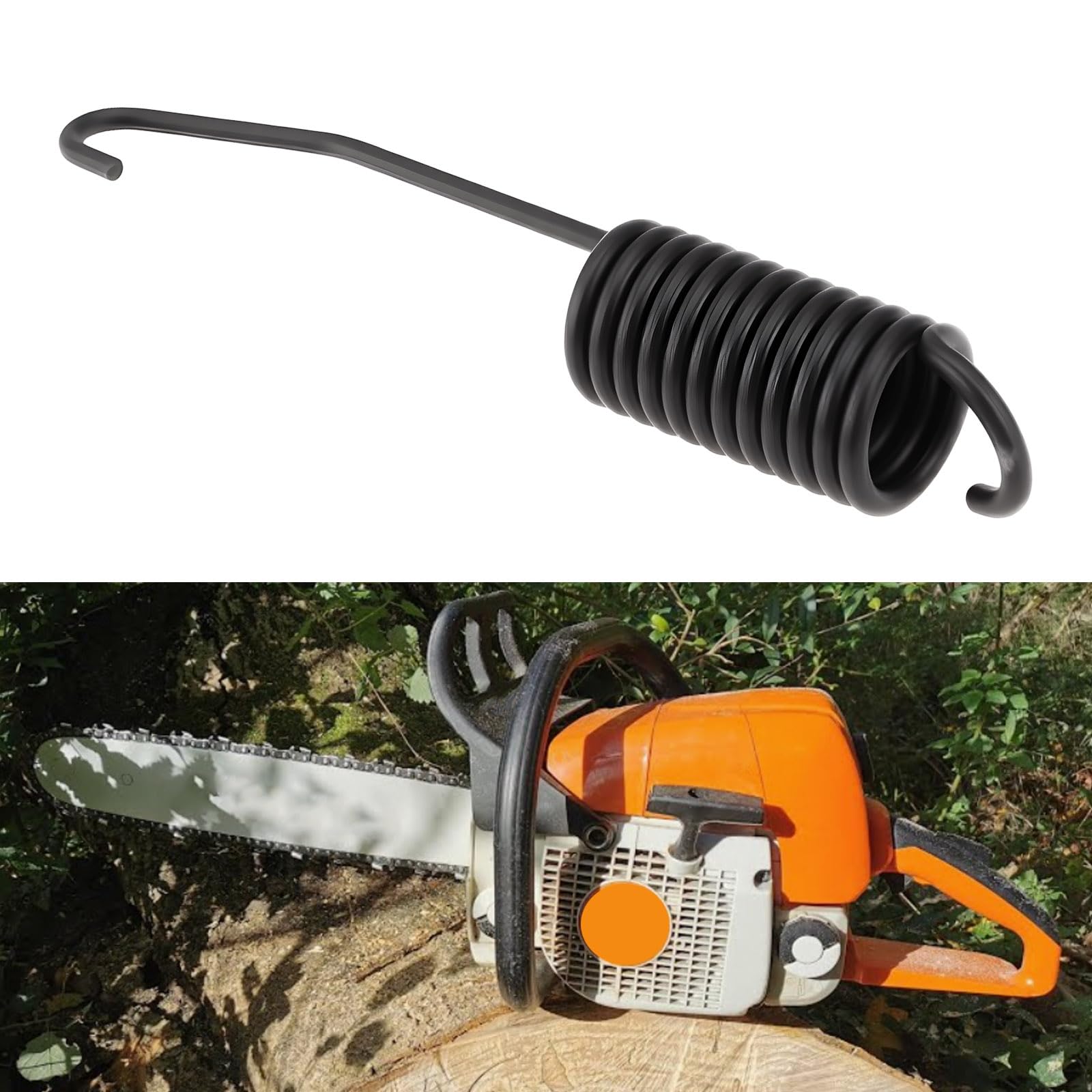 ECSiNG Sprężyna napinająca hamulca piły łańcuchowej 1121 160 5500 kompatybilna z Stihl MS390 MS310 MS290 039 029
