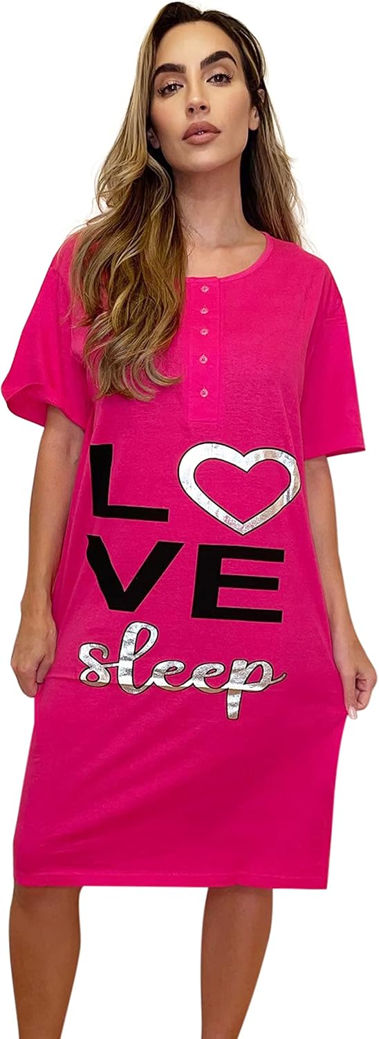 Just Love Short Sleeve Nightgown Sleep Dress for Women