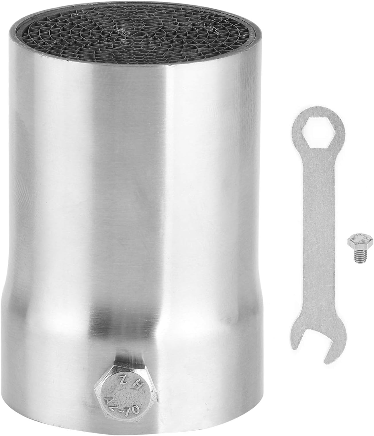 Motorcycle DB Killer, Exhaust Pipe Silencer General Motorcycle DB Killer Muffler Valve Stainless Steel 48mm