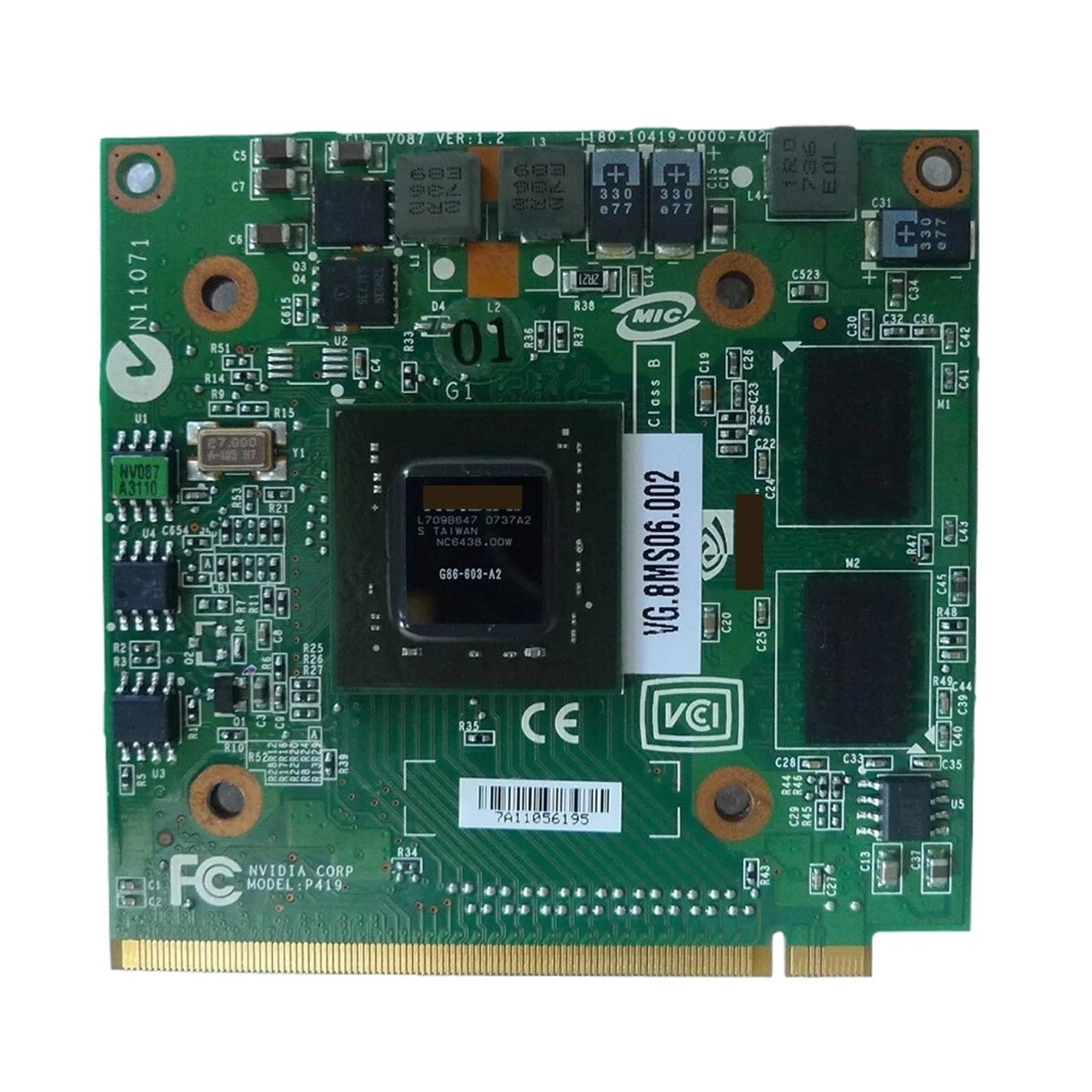 for 8400MG 8400MGS DDR2 128MB Scheda Video Grafica for 5920G 5520 5520G 4520 7520G 7520 7720G