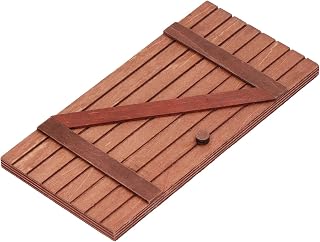 5 Peças Porta de Casa de Bonecas, Móveis de Casa de Bonecas Diy Mini Porta de Natal Móveis de Mesa e Conjuntos de Cadeiras para 1:12 Escala 1:6 Acessórios de Casa de Bonecas Mesas