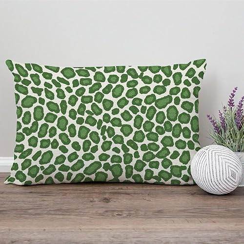 Vista 453 de Funda de cojín con estampado de guepardo rosa intenso, cojín cuadrado con estampado de animales fucsia, funda de almohada decorativa para el hogar