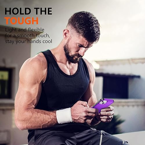 Miniatura 7 de SPIDERCASE Funda diseñada para iPhone 13iPhone 14, protección contra caídas de grado militar de 10 pies, con 2 protectores de pantalla de vidrio