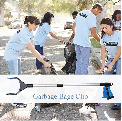 Miniatura 2 de Herramienta de agarre de alcance de 32.3 in de largo, herramienta de agarre plegable para ancianos, pinza de basura ligera, extra larga, herramienta