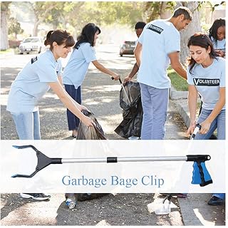 Reacher Grabber Tool 82cm Long Foldable Grab Tool for Elderly,Lightweight Extra Long Handy Trash Claw,Reaching Assist Tool for Pick Up Trash,Litter Picker,Arm Extension Save Your Back