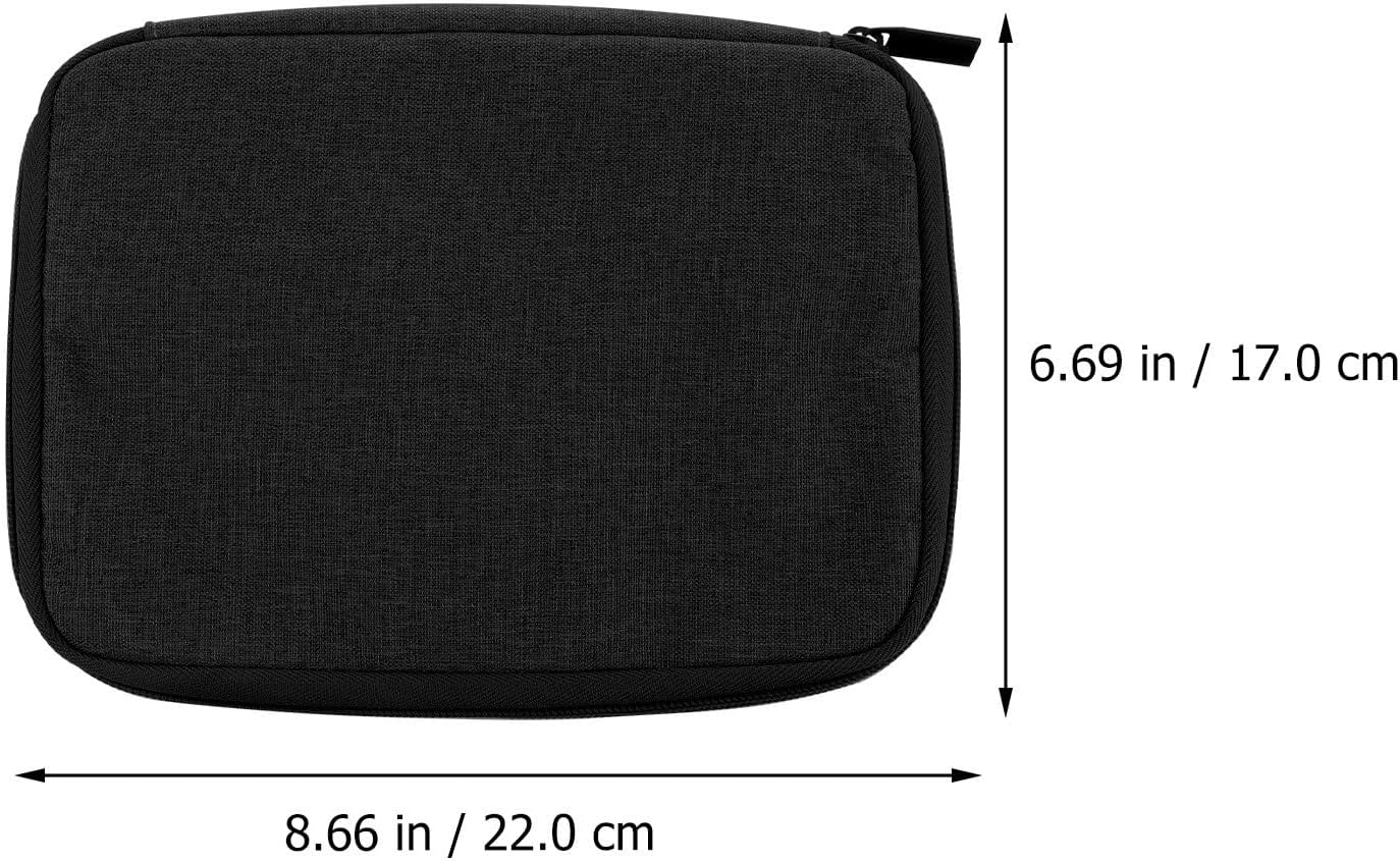 Watch Strap Organizer Bag with Multi-compartment Storage and Zipper
