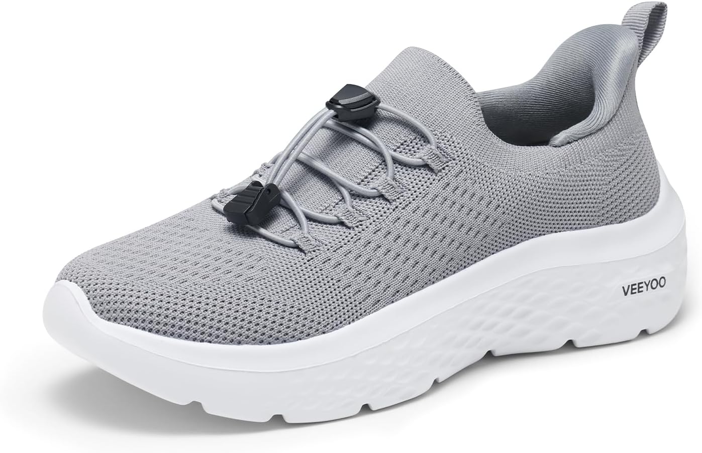 VEEYOOVEEYOO ZURIN Womens Slip On Walking Shoes with Arch Support,Lightweight Running Sneakers,Non Slip Breathable Tennis Shoes for Gym Travel Work Casual