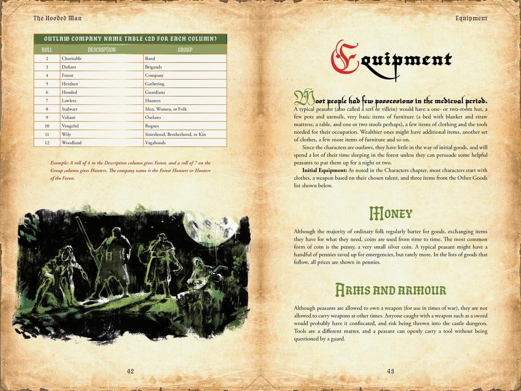 The Hooded Man: A Roleplaying Game of Medieval Outlaws (Osprey Roleplaying)      Hardcover – December 16, 2025