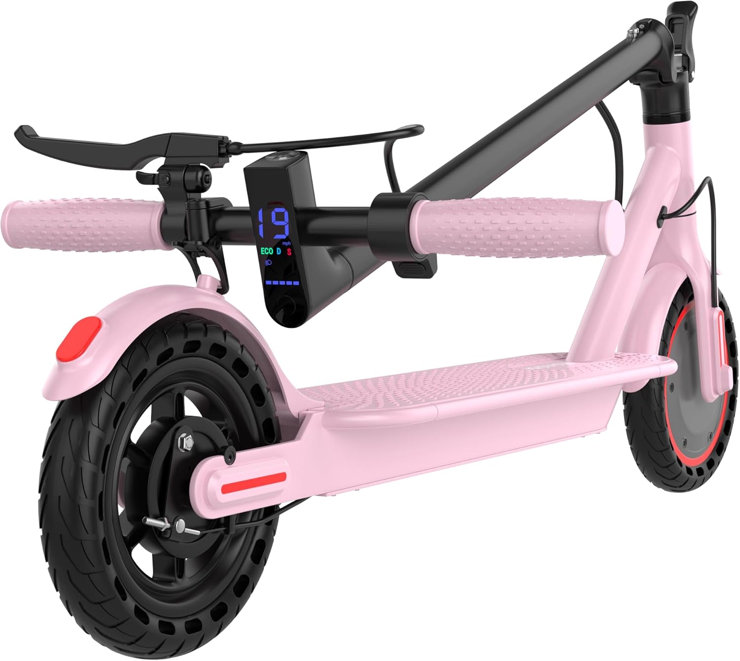 Electric Scooter - 8.5"/10''/14'' Solid Tires, 350W/500W Motor, Up to 19/22MPH& 16/21/23/24Miles Long-Range Portable Commuting Scooter for Adults with Double Braking System, App