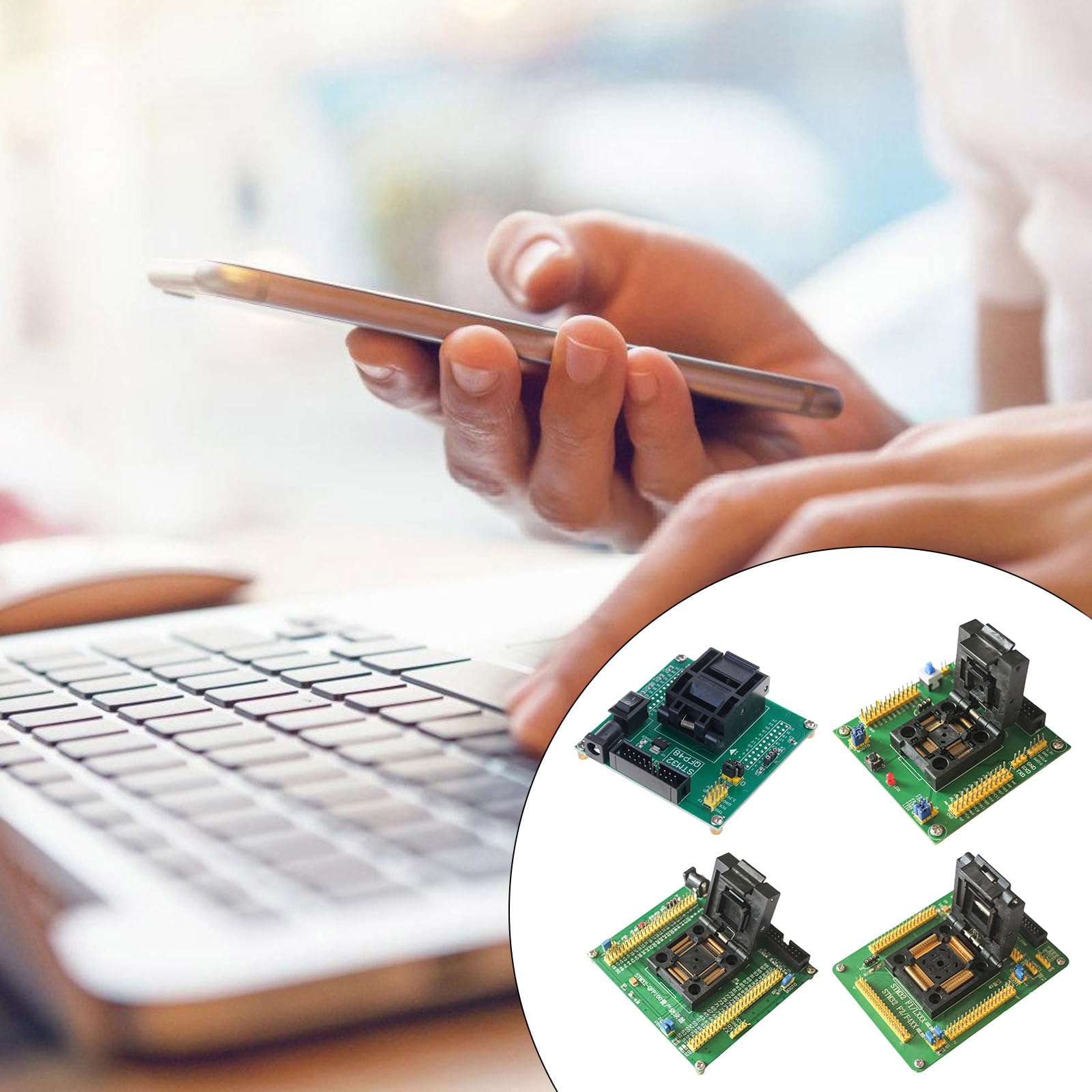 LQFP48 / 64/100/144ft Download Programmatore e Debugging Station con Struttura per Chip Burning Programmatore Adattatore