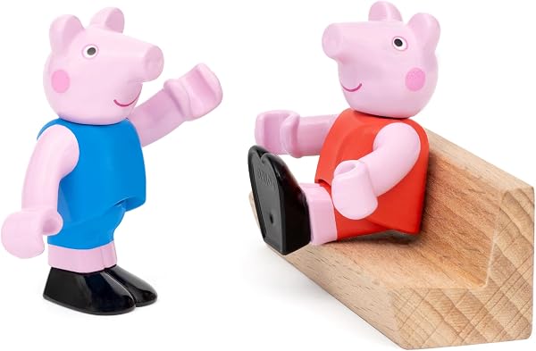 BRIO - Peppa Wutz Eisenbahn-Set - Spielzeug Eisenbahn für Kinder mit Spielfiguren und weiterem Zubehör, Spielzeug ab 3 Jahren, Eisenbahn Starter-Set zur Kleinkindserie Peppa Wutz - 36123 - 4