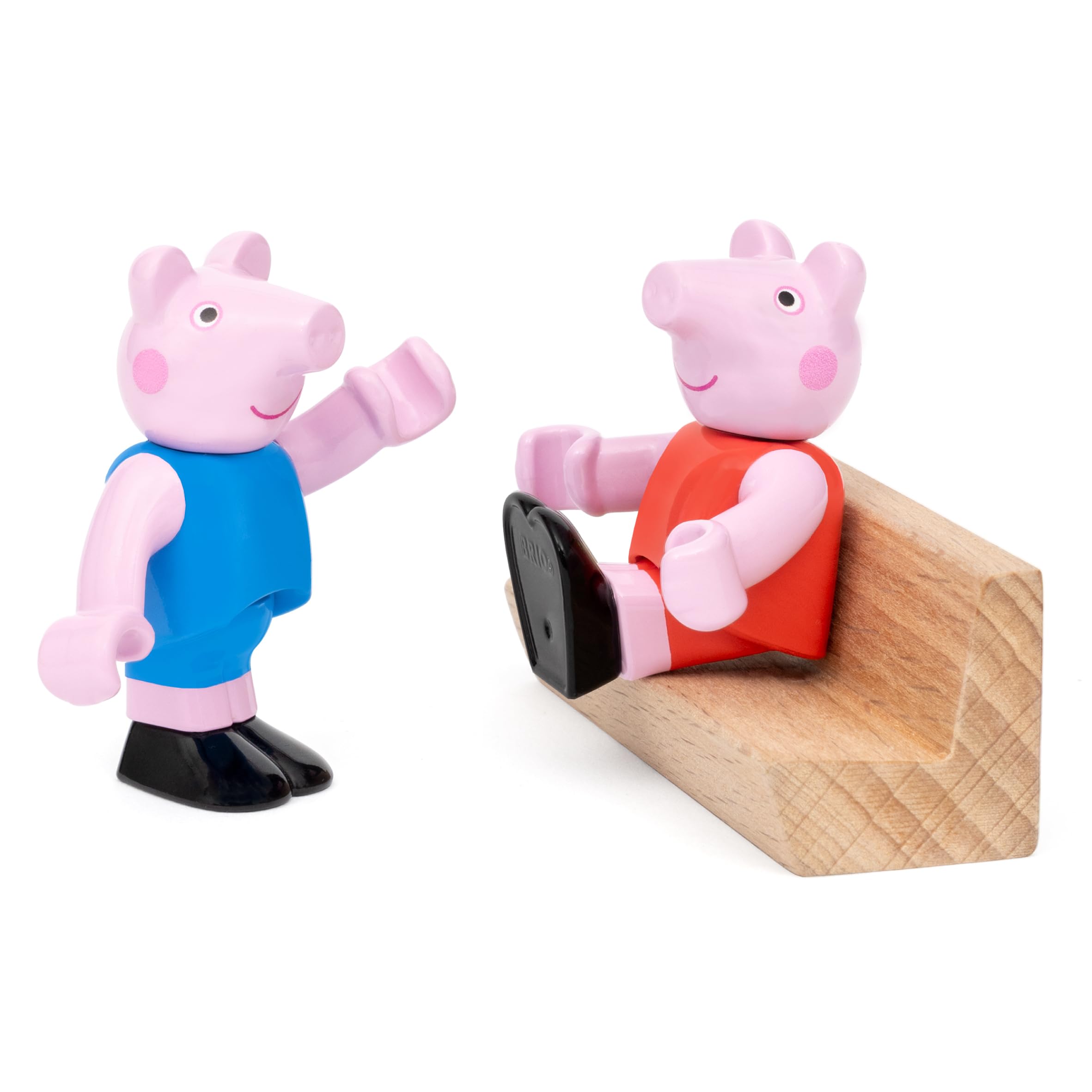 BRIO - Peppa Wutz Eisenbahn-Set - Spielzeug Eisenbahn für Kinder mit Spielfiguren und weiterem Zubehör, Spielzeug ab 3 Jahren, Eisenbahn Starter-Set zur Kleinkindserie Peppa Wutz - 36123