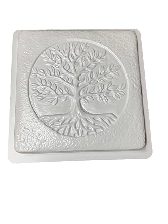 Tree of Life Stepping Stone Mold, Concrete Stepping Stone Mold, Garden Decor Mold, 16 Square