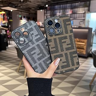 人気 ストリートブランド FFロゴ スマホケース iPhone16ケース フェンディ アイフォンケース17 iPhone15ケース スマホカバー 高級布面 質感 復古風 欧米風 全面保護 カメラ保護 衝撃吸収 iPhone多機種対応 (B,For iPhone 16Plus)