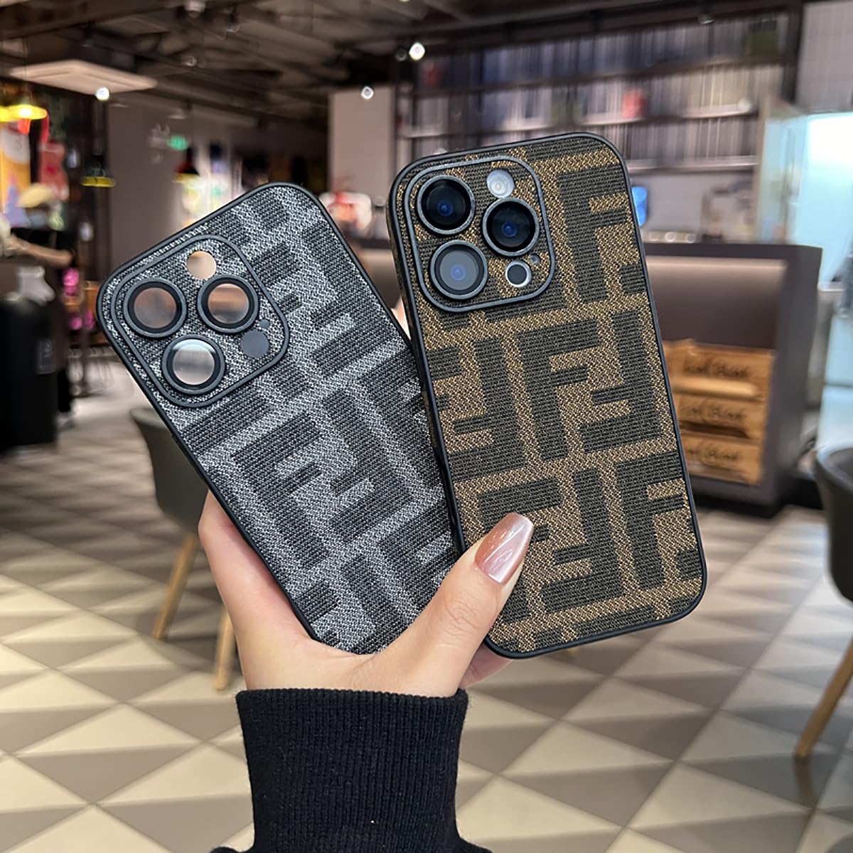 Amazon.co.jp: 人気 ストリートブランド FFロゴ スマホケース iPhone16