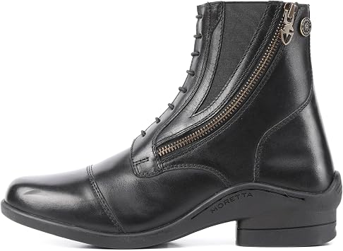 Moretta Shires Alessia Leather Paddock Boots - Black or Brown