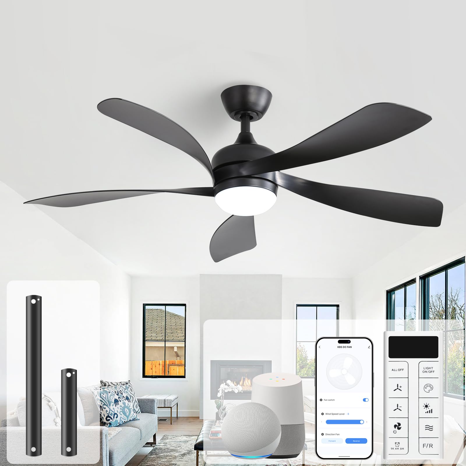 Sofucor 52" Black