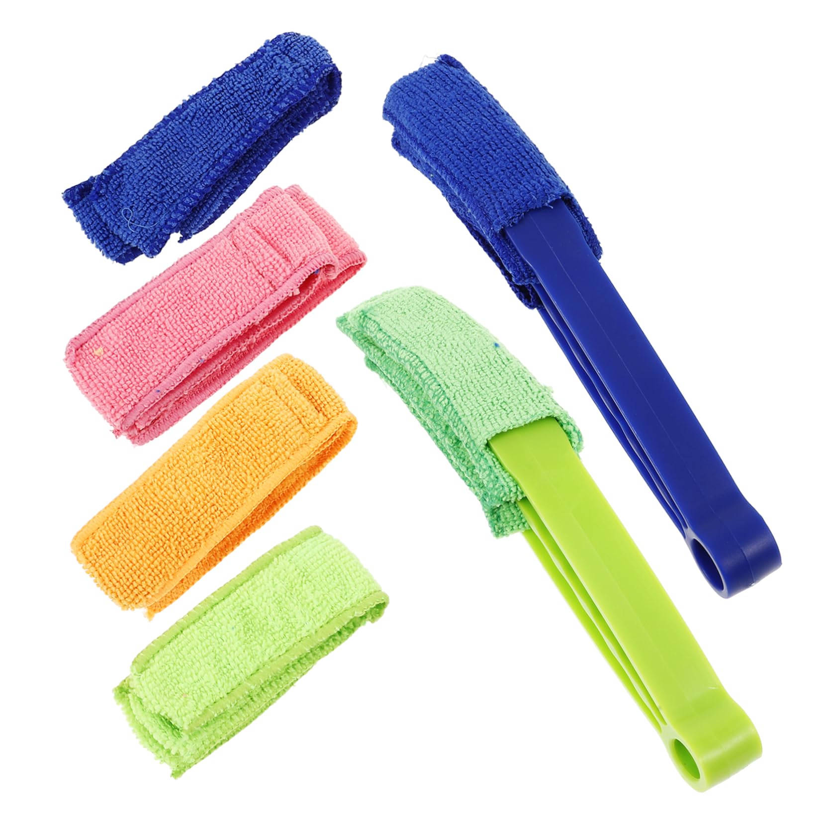 Gadpiparty 3 Juegos Cepillo de limpieza para persianas manejar hendedura producto lama limpiador de aire acondicionado estores plumero para limpieza de persianas plumero ciego el plastico