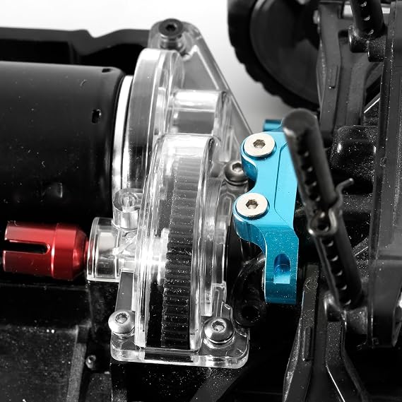 Transparent Plastic Spur Gear Cover for Tamiya TT-02 Chassis