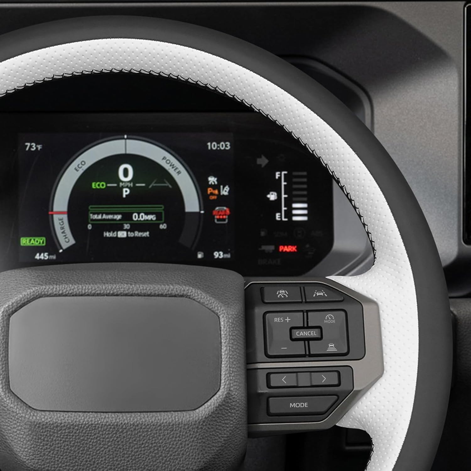 MEWANT Hand Sewn Steering Wheel Cover Wrap for Toyota Land Cruiser 2024-2026 Steering Wheel Accessories for Toyota Land Cruiser 2024-2026