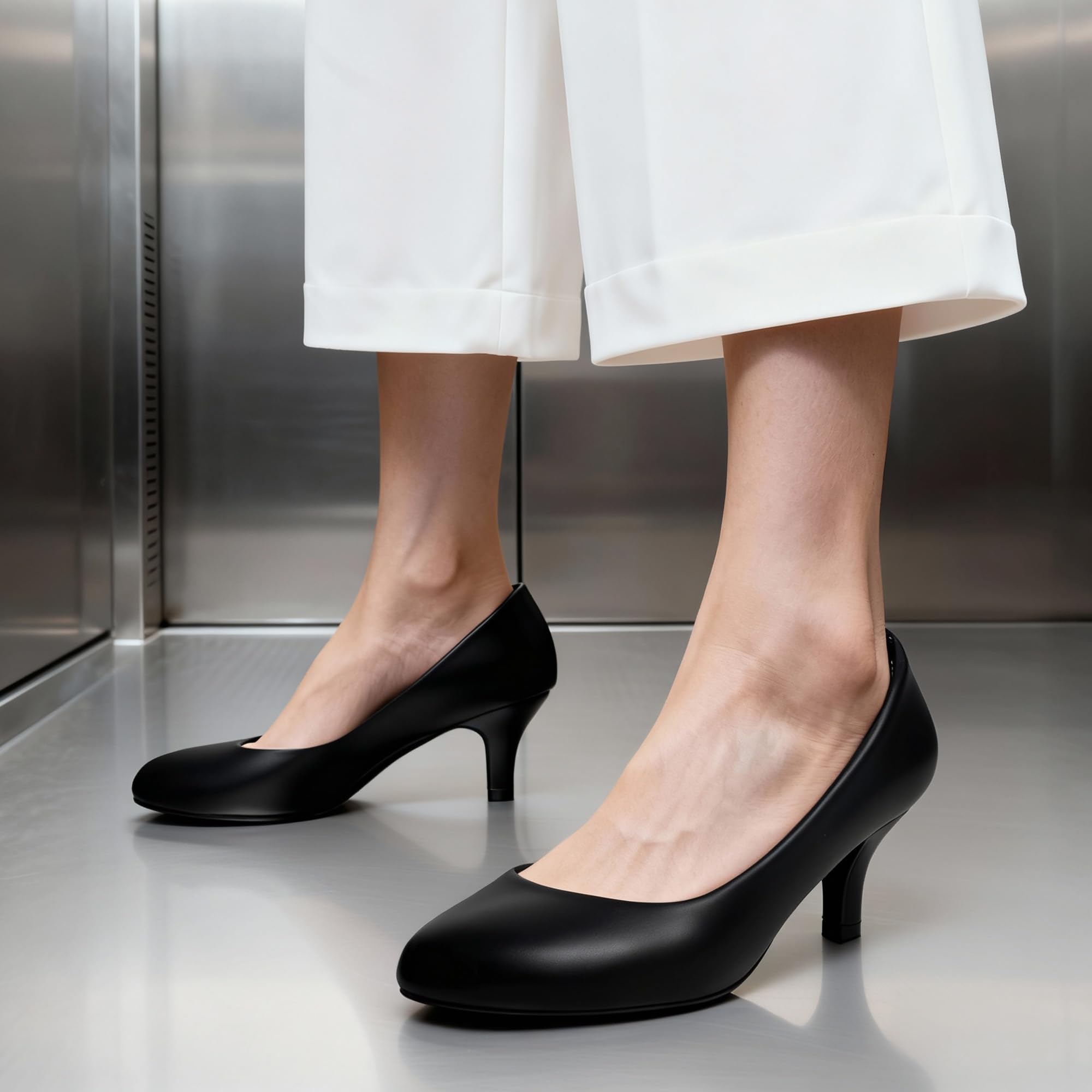 DREAM PAIRS Chaussures à Talon Classiques pour Femme Escarpins en PU Confortable LUVLY