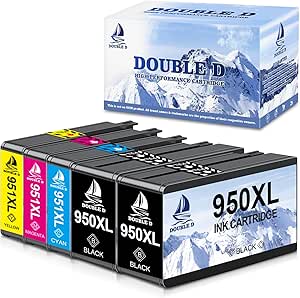 Uprint H-950/951XL PACK, Pack De 4 Cartouches D'encre Uprint Compatible