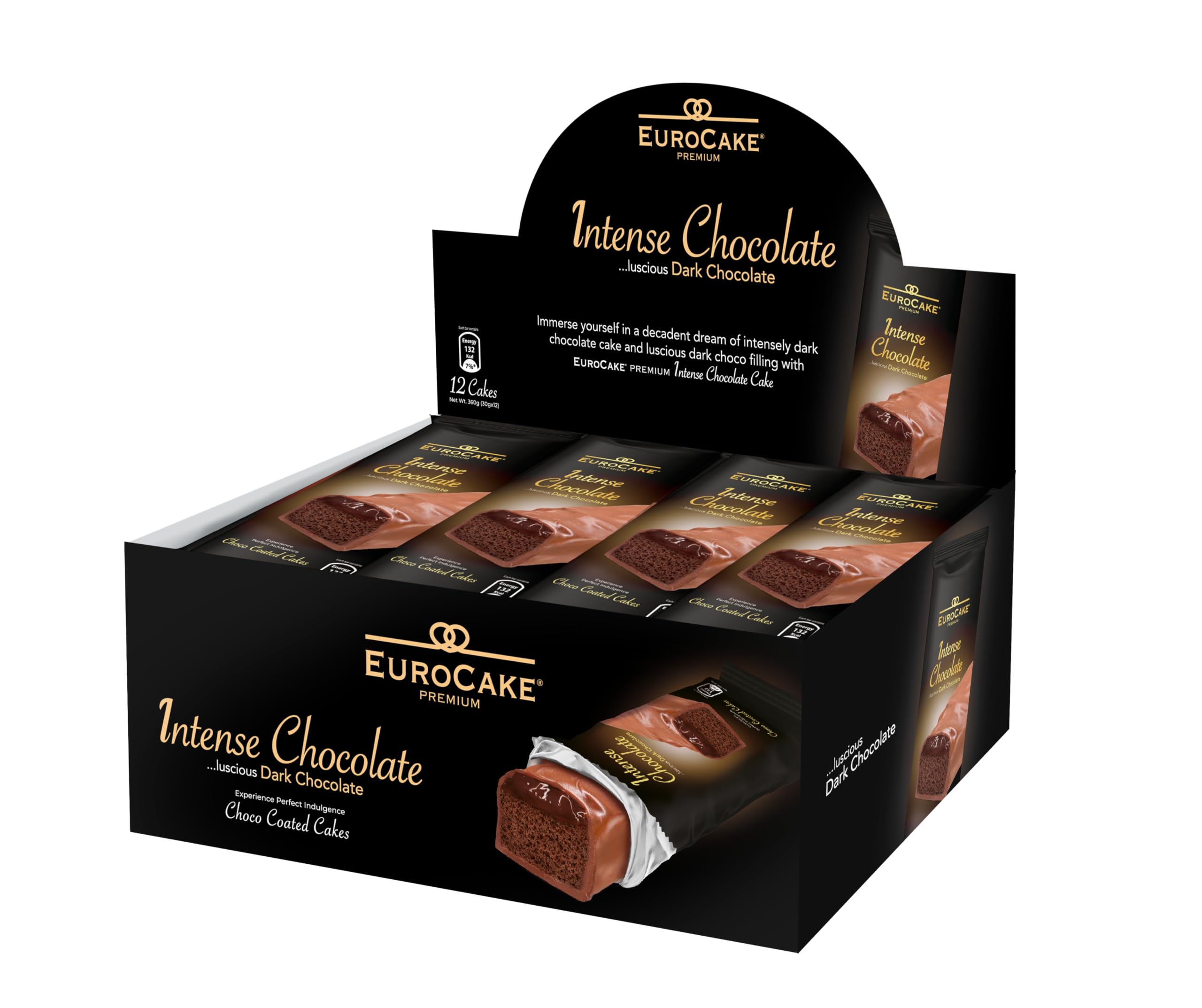 Premium Intense Chocolate Choco Coated 30 g, 12-Pack