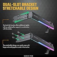 Vista 4 de EZDIY-FAB Soporte Abrazadera para GPU ARGB de 5V, Refuerzo de Soporte para Tarjeta Gráfica GPU, Soporte para Tarjeta de Video, Estructura