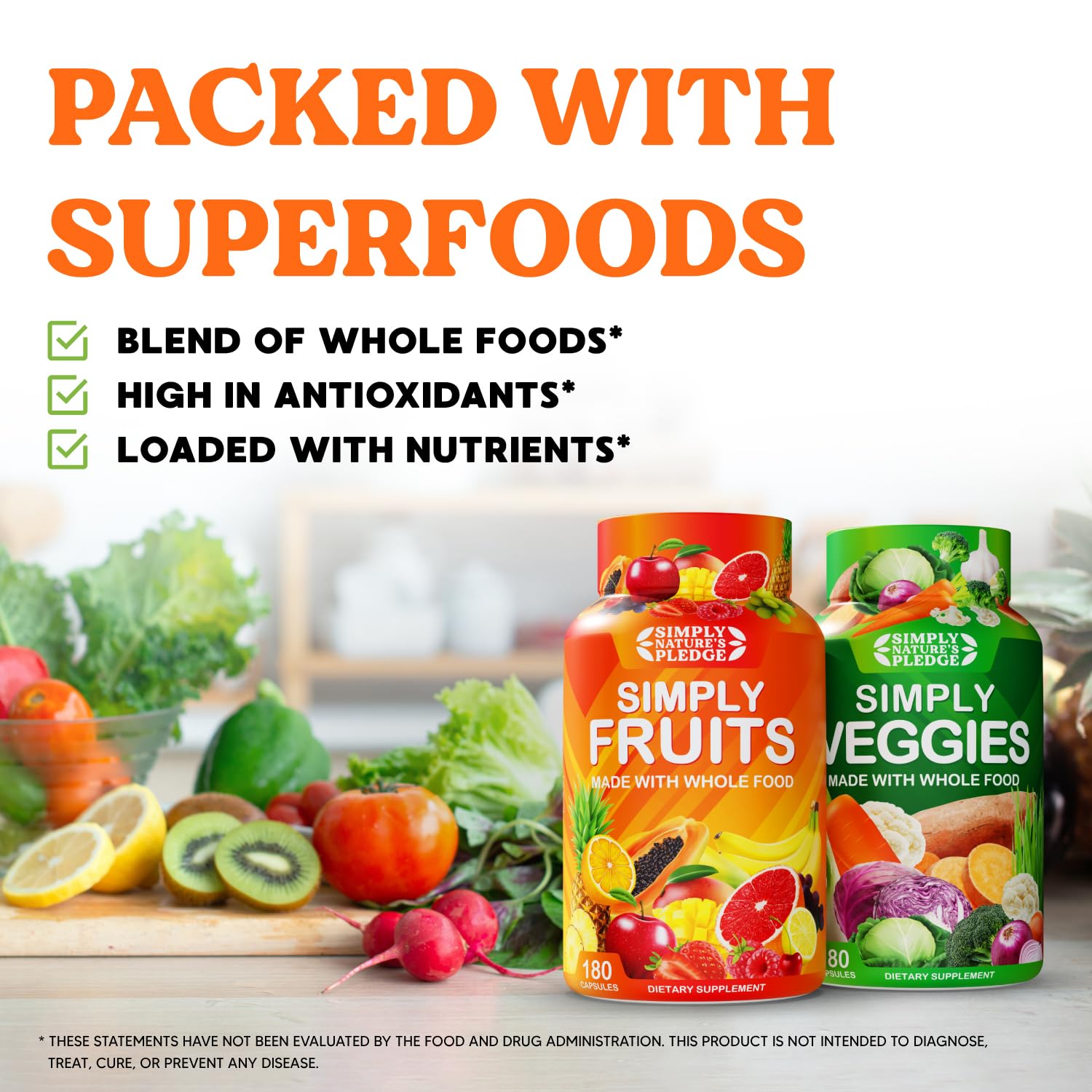 Fruits & Vegetables Supplement, 180 Count, 2-Pack — Amazon image 8