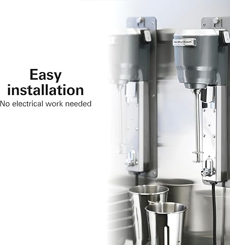 Miniatura 68 de Hamilton Beach Commercial HMD200R Mezclador de bebidas de un solo husillo, motor universal de 3 velocidades, operación manos libres, certificado NSF