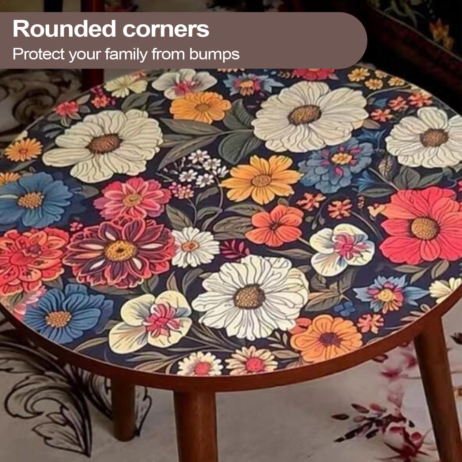Round Coffee Table for Home, Wooden Patio Outdoor Tea Table Sofa | Drinks Desk, Wooden Bedside Table, Light Wood Side Table End Table for Snacks, Coffee, Tea, 15.75x15.75x18.5 inches
