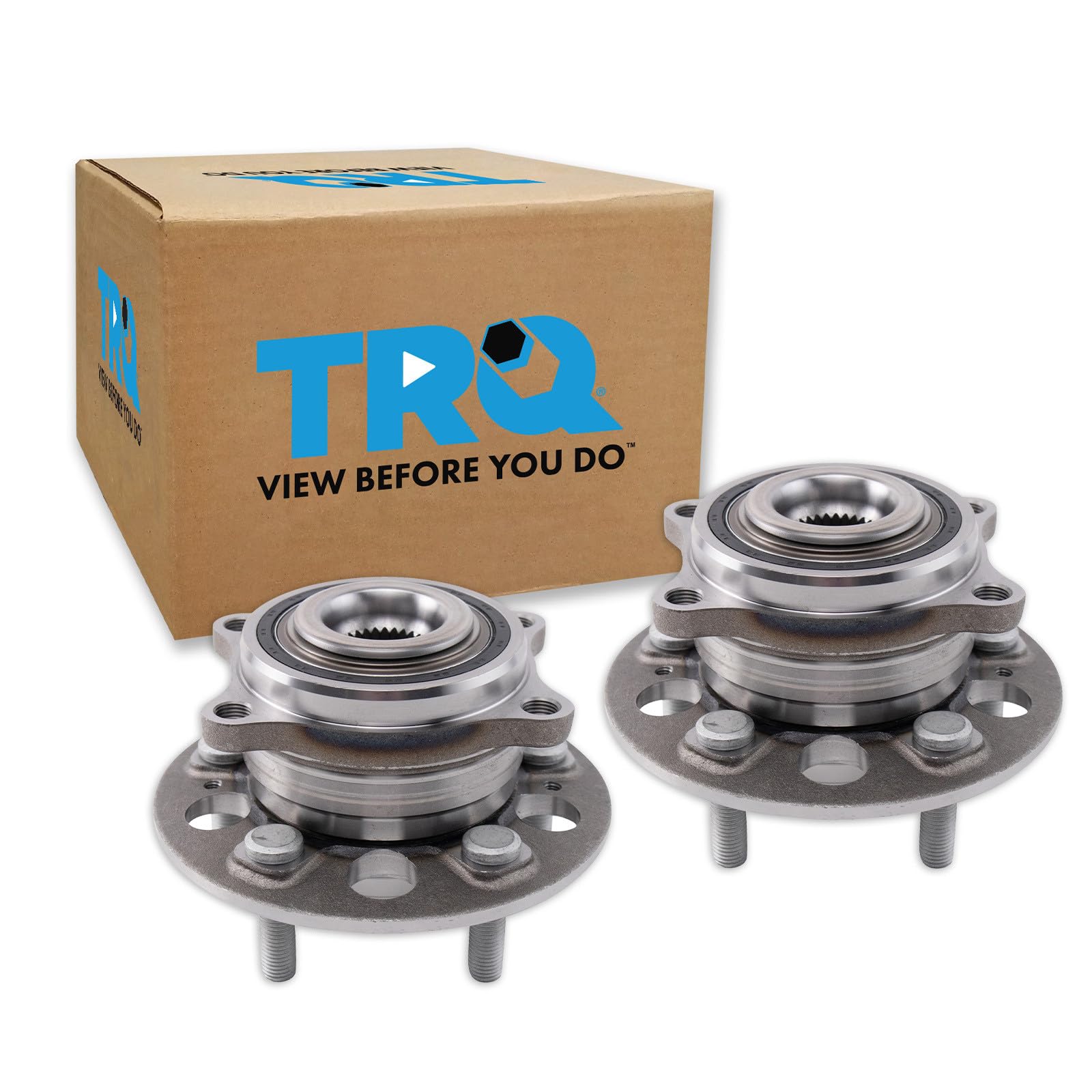 TRQ Left and Right Wheel Bearing and Hub Assembly Set 2 Piece